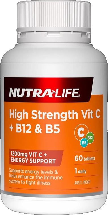 High Strength Vitamin C + B12 & B5 by Nutra Life