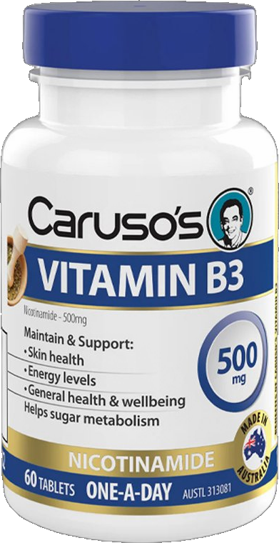 Vitamin B3 (500mg) by Caruso's Natural Health