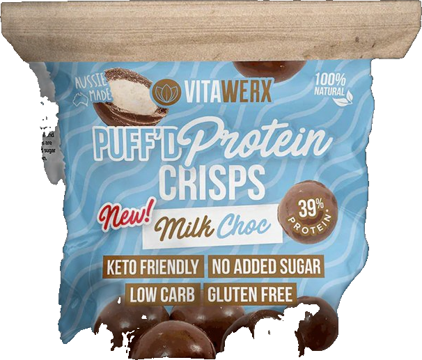 Milk Choc Puff'd Protein Crisps