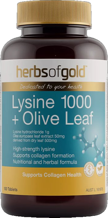 Lysine 1000 + Olive Leaf