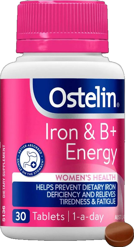 Iron & B + Energy Tablets For Women's Health