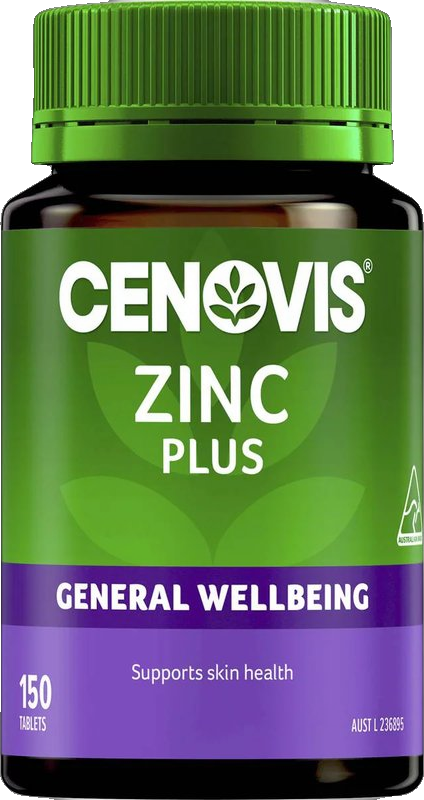 Zinc Tablets For General Wellbeing + Skin Health