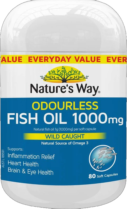 Odourless Fish Oil 1000mg Soft Capsule
