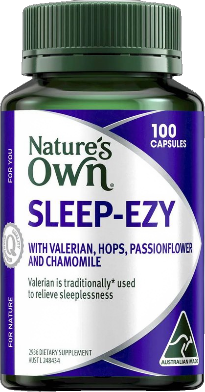 Sleep Ezy Capsules With Hops Valerian + Chamomile