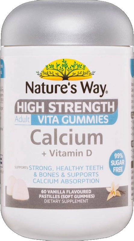 High Strength Calcium + Vitamin D Adult Gummies