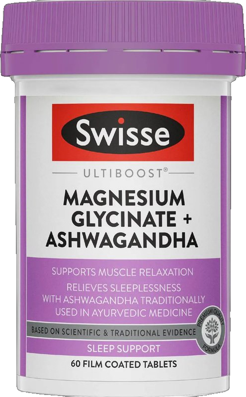 Ultiboost Magnesium Glycinate & Ashwagandha Tablet