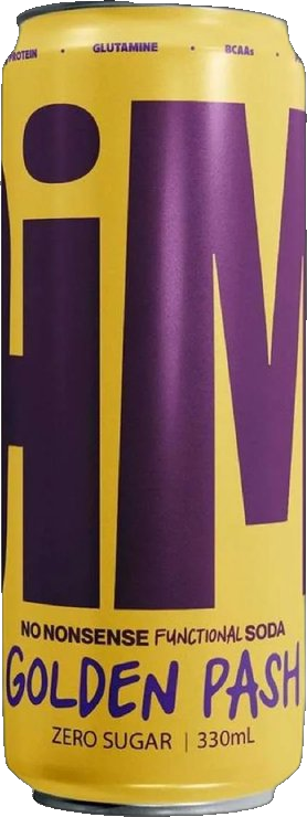 JiM Protein + Prebiotic Functional Soda No Sugar Golden Pash