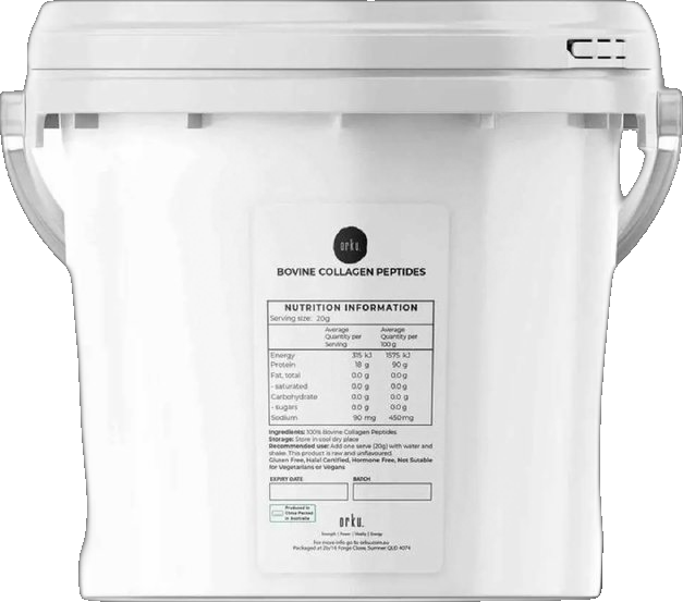 Orku Bovine Collagen Peptides Powder Tub Hydrolysed Protein
