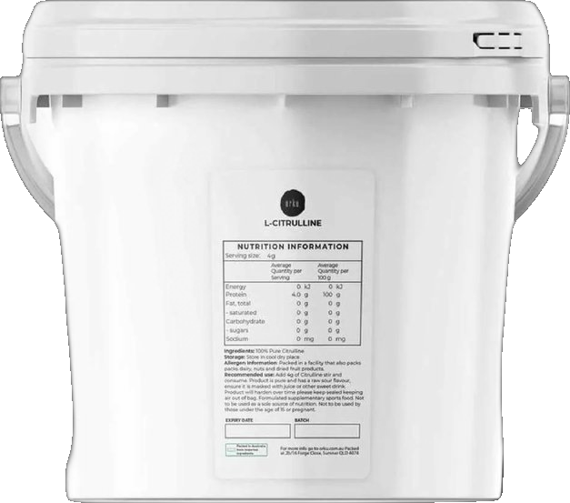 L-Citrulline Powder Tubs - Pure Unflavoured Food Grade Amino Acid