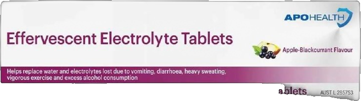 Effervescent Electrolyte Tablet Flavoured