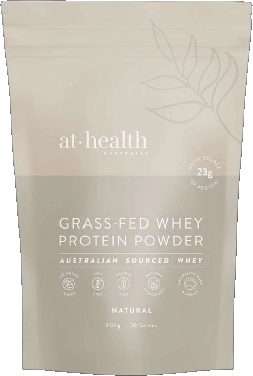 At Health Australia Grass-Fed Whey Protein Powder Flavoured
