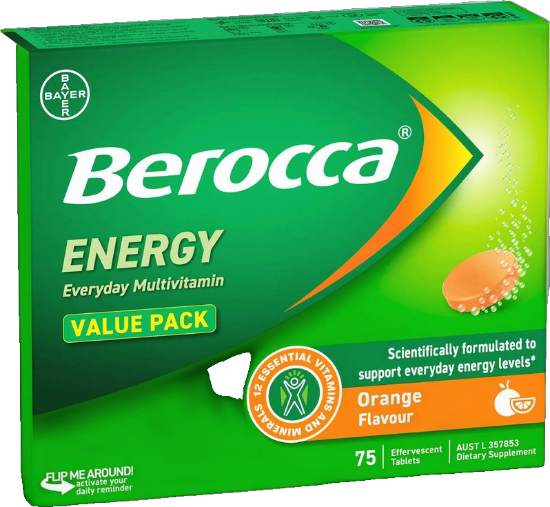 Orange Energy Effervescent Tablet Flavoured
