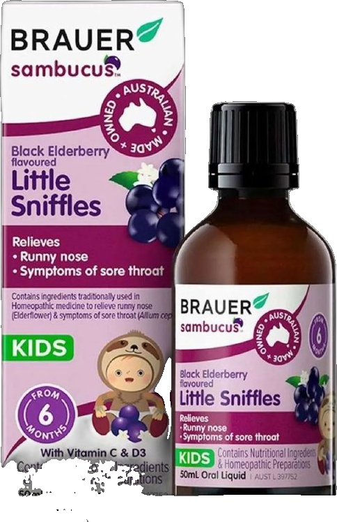 Sambucus Black Elderberry Kids Little Sniffles Flavoured
