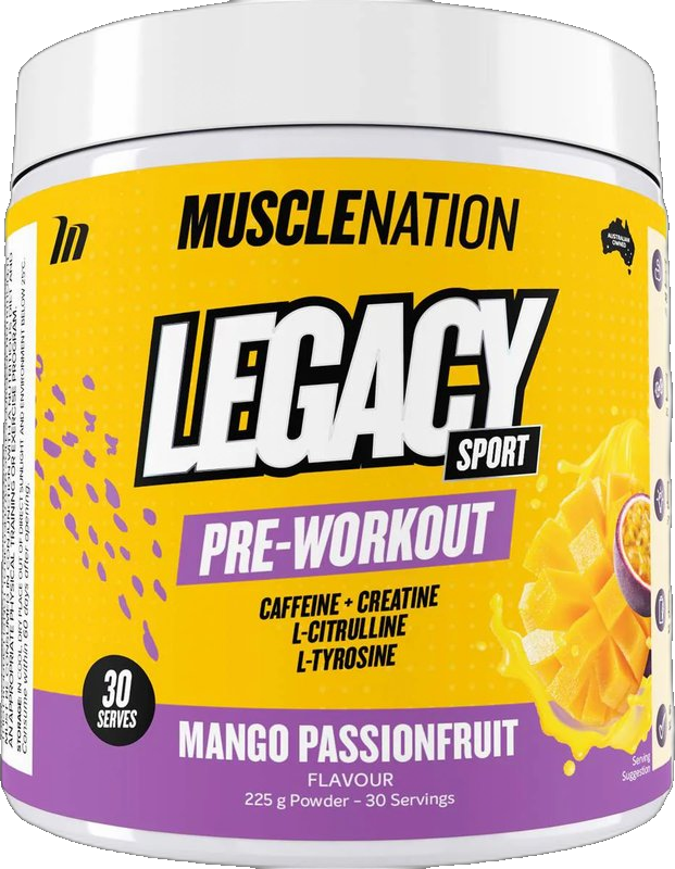 Legacy Sport Powder Caffeine + Creatine Mango Passionfruit