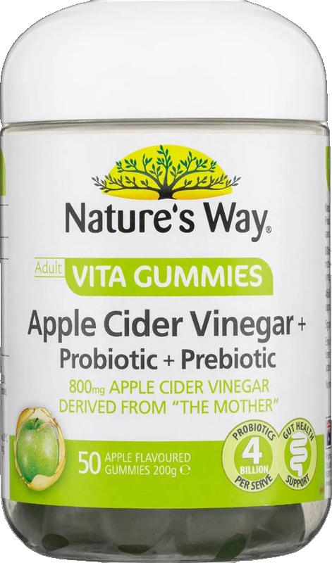 Adult Vita Gummies Apple Cider Vinegar Probiotic Prebiotic Flavoured