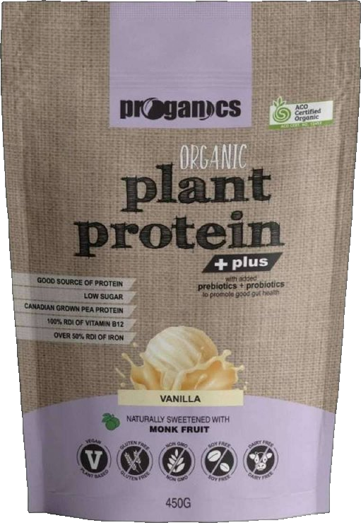 Proganics Organic Plant Protein Plus Flavoured
