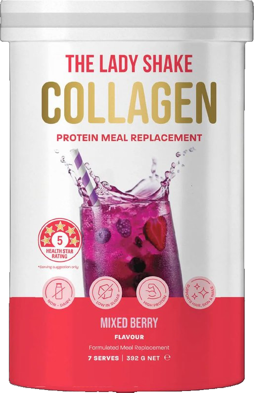 The Lady Shake High Protein Collagen Meal Replacement Powder Flavoured
