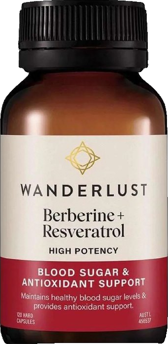 Wanderlust Berberine + Resveratrol 120 Capsule