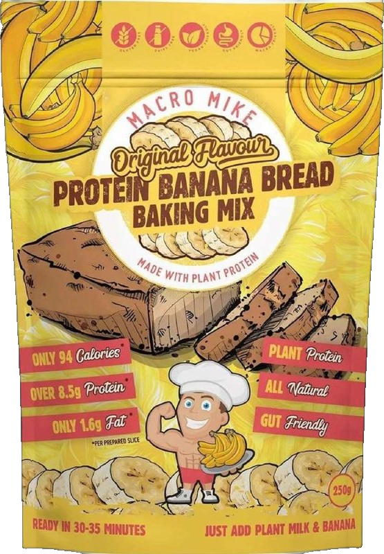 Plant Based Protein Banana Bread Baking Mix Flavoured