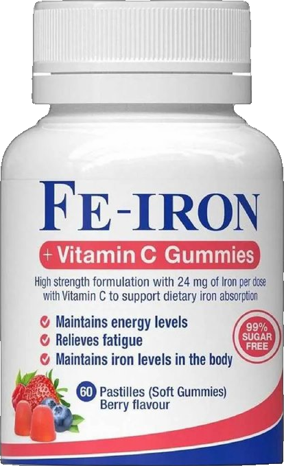 Fefol Fe-Iron + Vitamin C Gummies 60 Pack