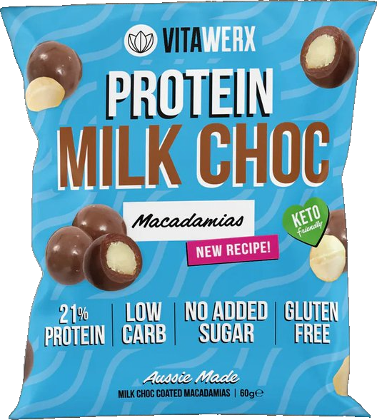 Protein Milk Choc Macadamias
